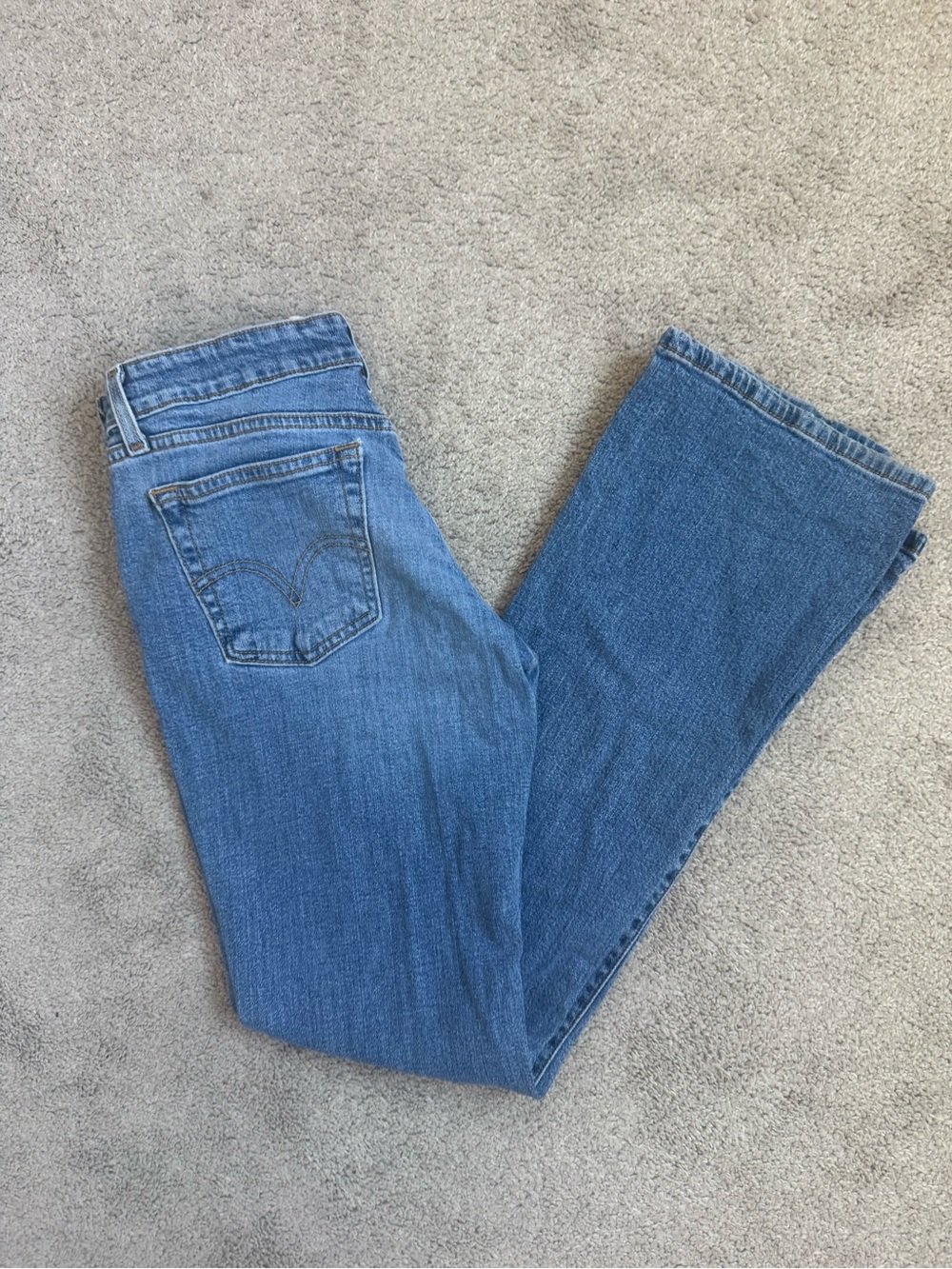 518 Superlow Bootcut Denim Jeans Levi’s Juniors 5 Medium Y2K